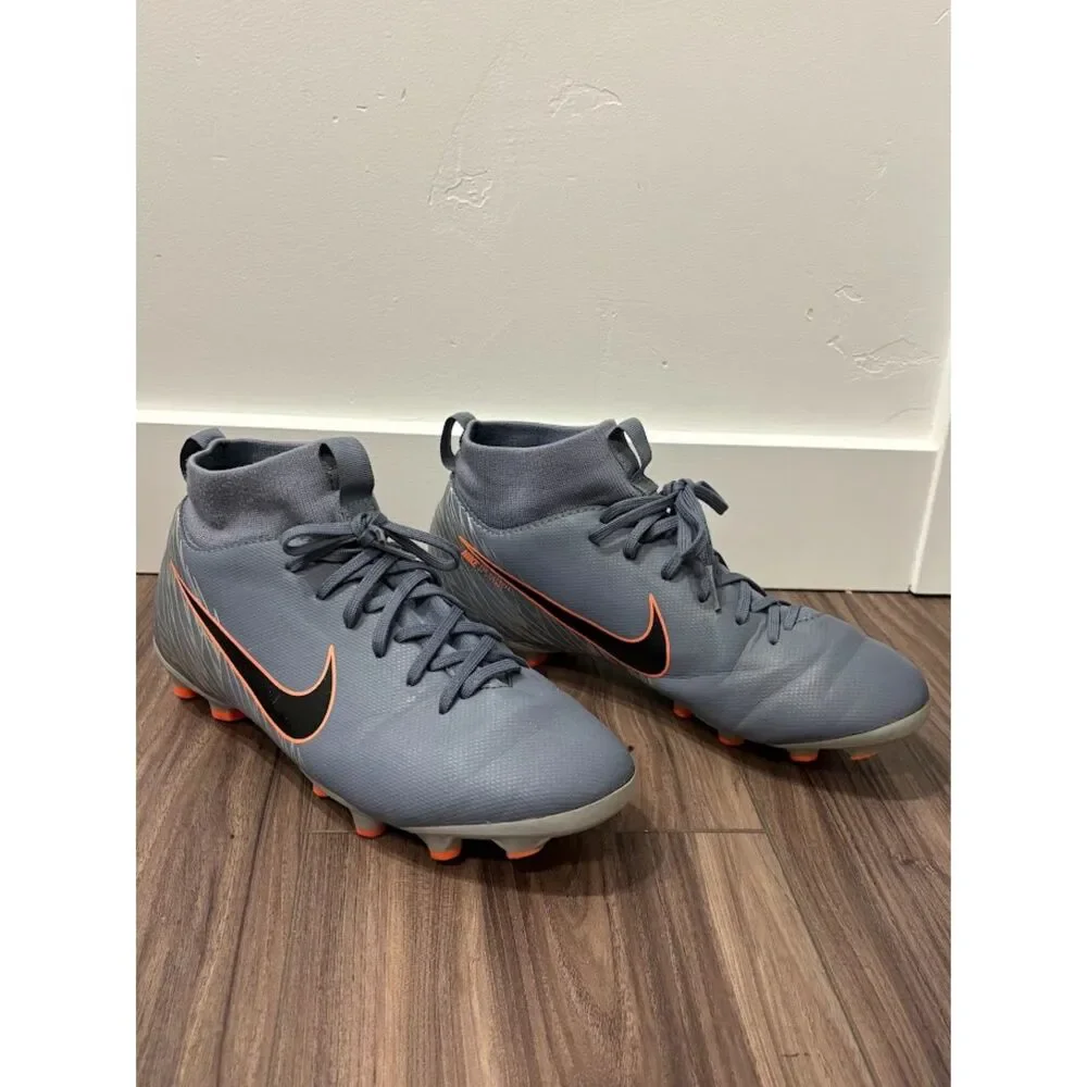 Nike Mercurial Superfly 6 Academy FG/MG Soccer Cleats Youth 5.5Y Grey Orange